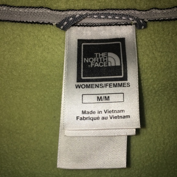 Light Green Fleece North-face Jacket - Picture 6 of 6